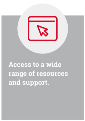 Access to a wide range of resources and support